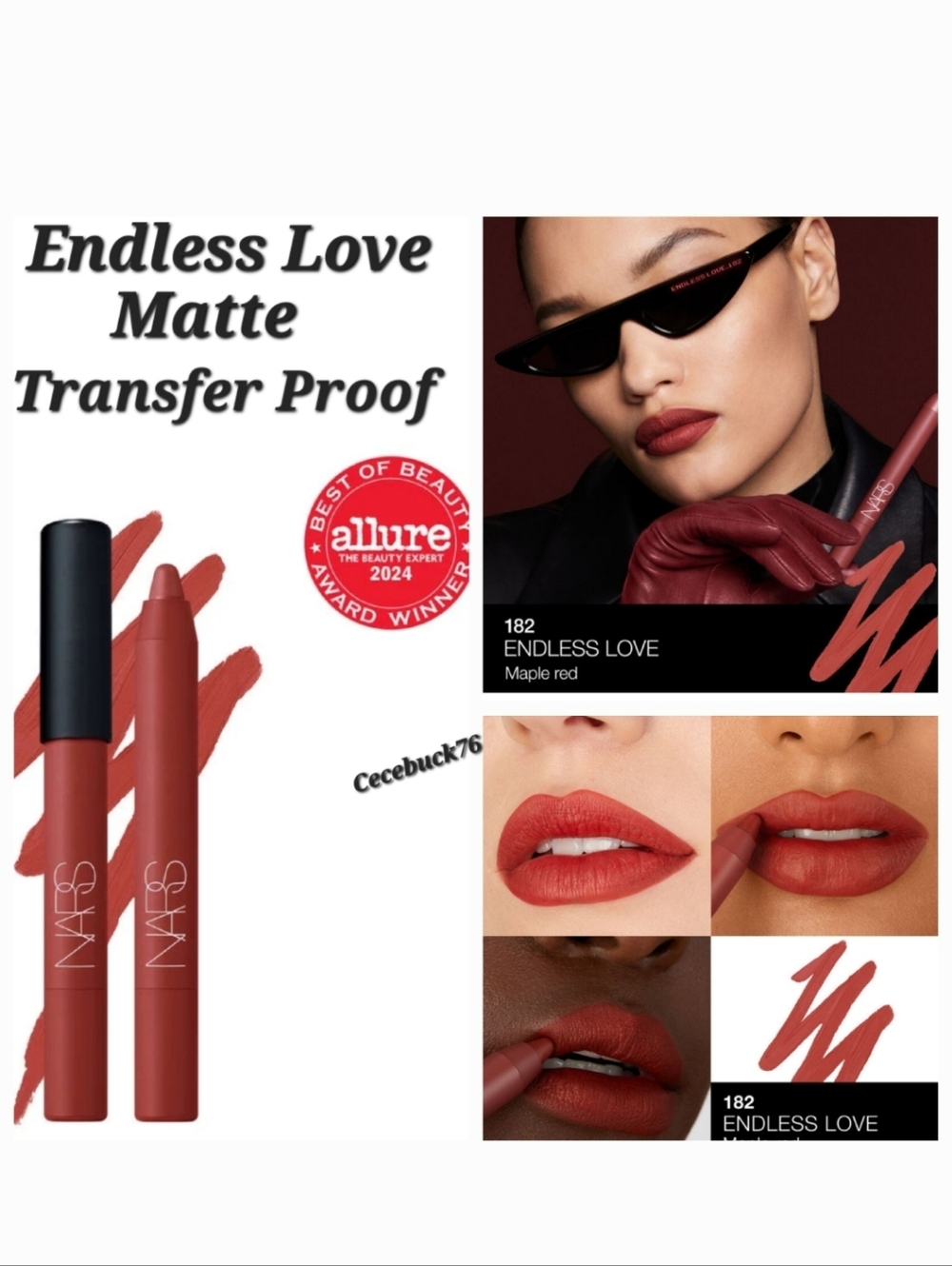 🌺NARS Endless Love Powermatte High Intensity Lip Pencil Lipstick Matte